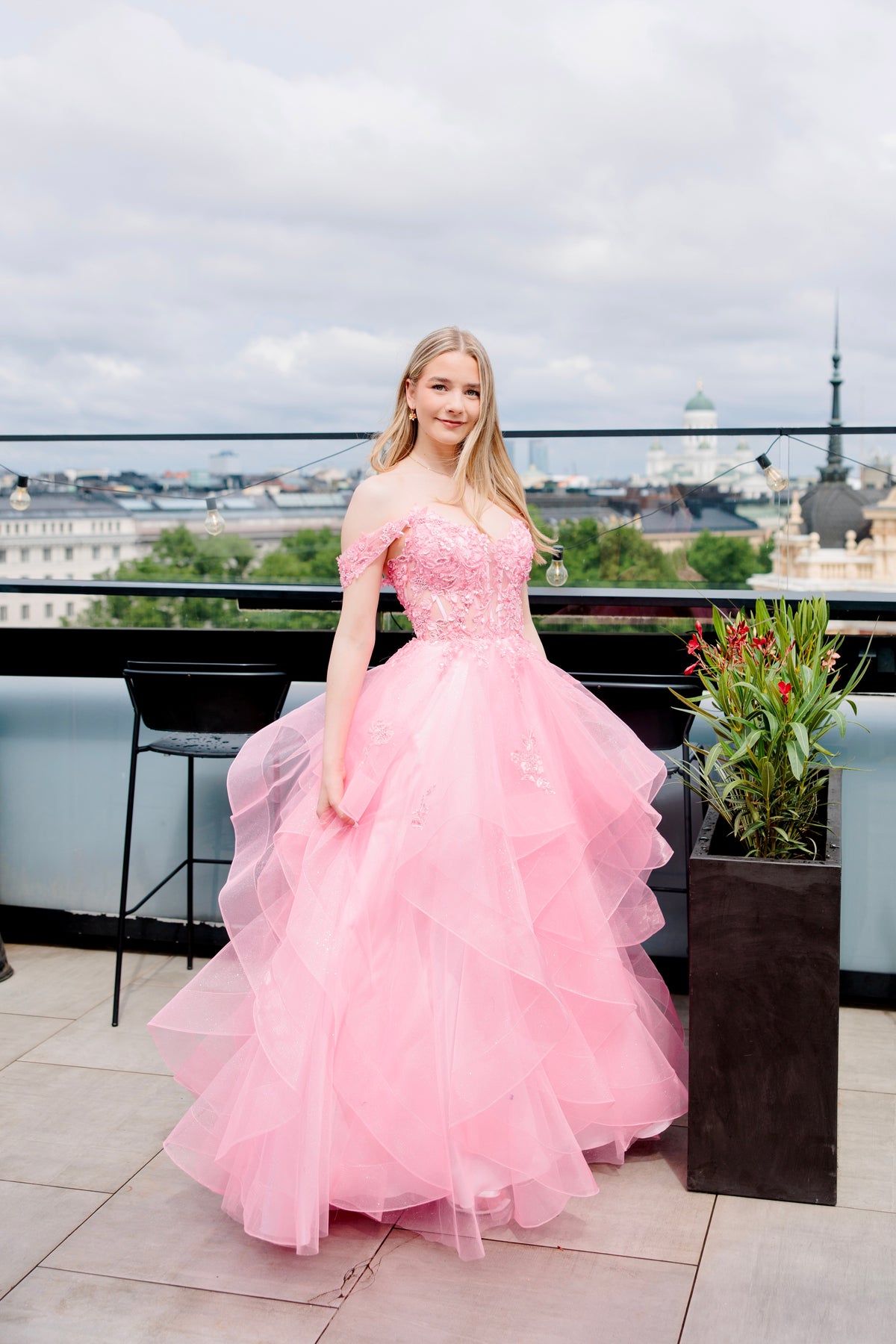 VANHOJENTANSSIMEKKO U4972P-STARLITE CANDYPINK