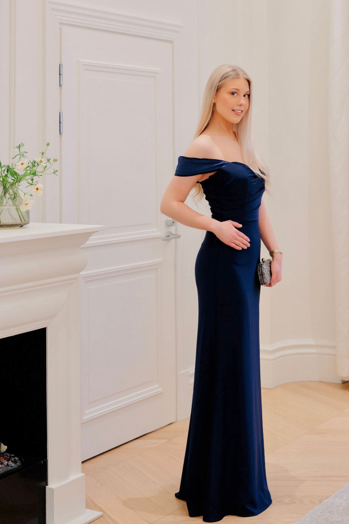 ILTAPUKU H4623L-ITALIANSATIN NAVY
