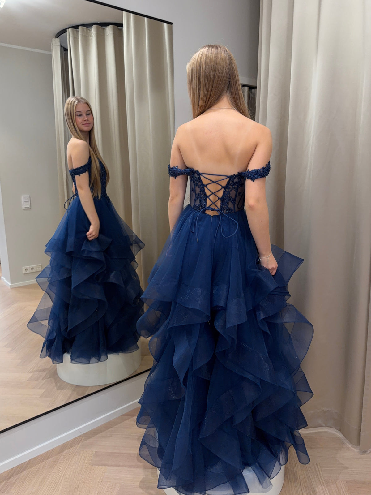 VANHOJENTANSSIMEKKO H4607PS-TULLE MIDNIGHT