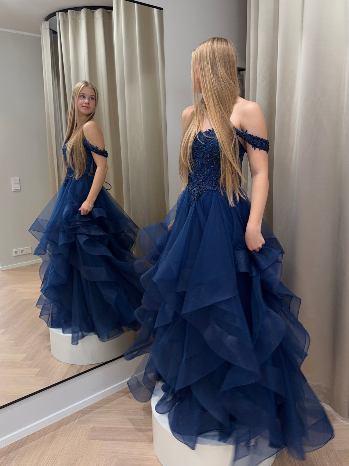 VANHOJENTANSSIMEKKO H4607PS-TULLE MIDNIGHT