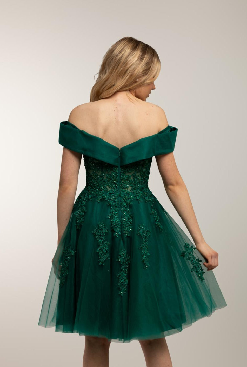 DRESS "FANNY" H4618S GREEN