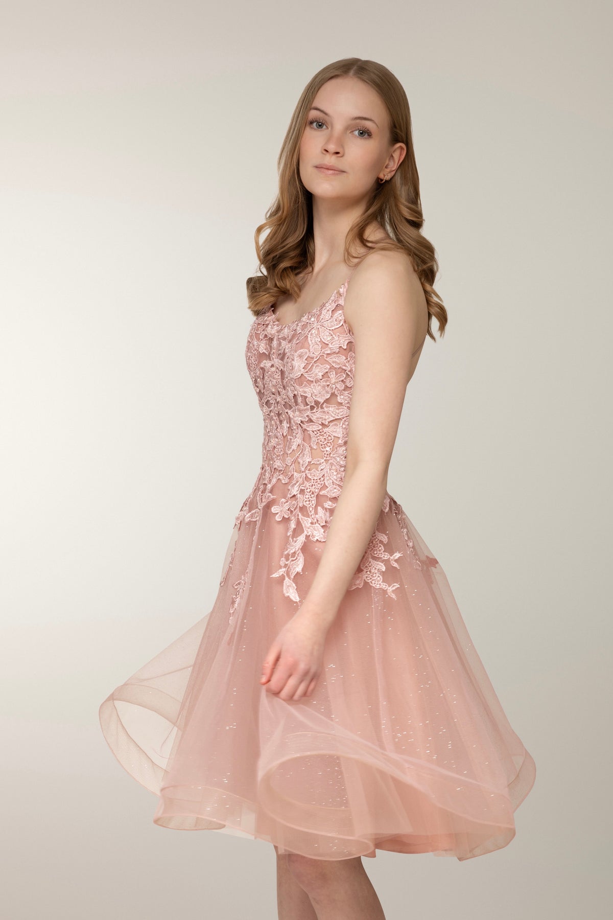 DRESS "VERONA" U4887S-STARLITE MAUVE