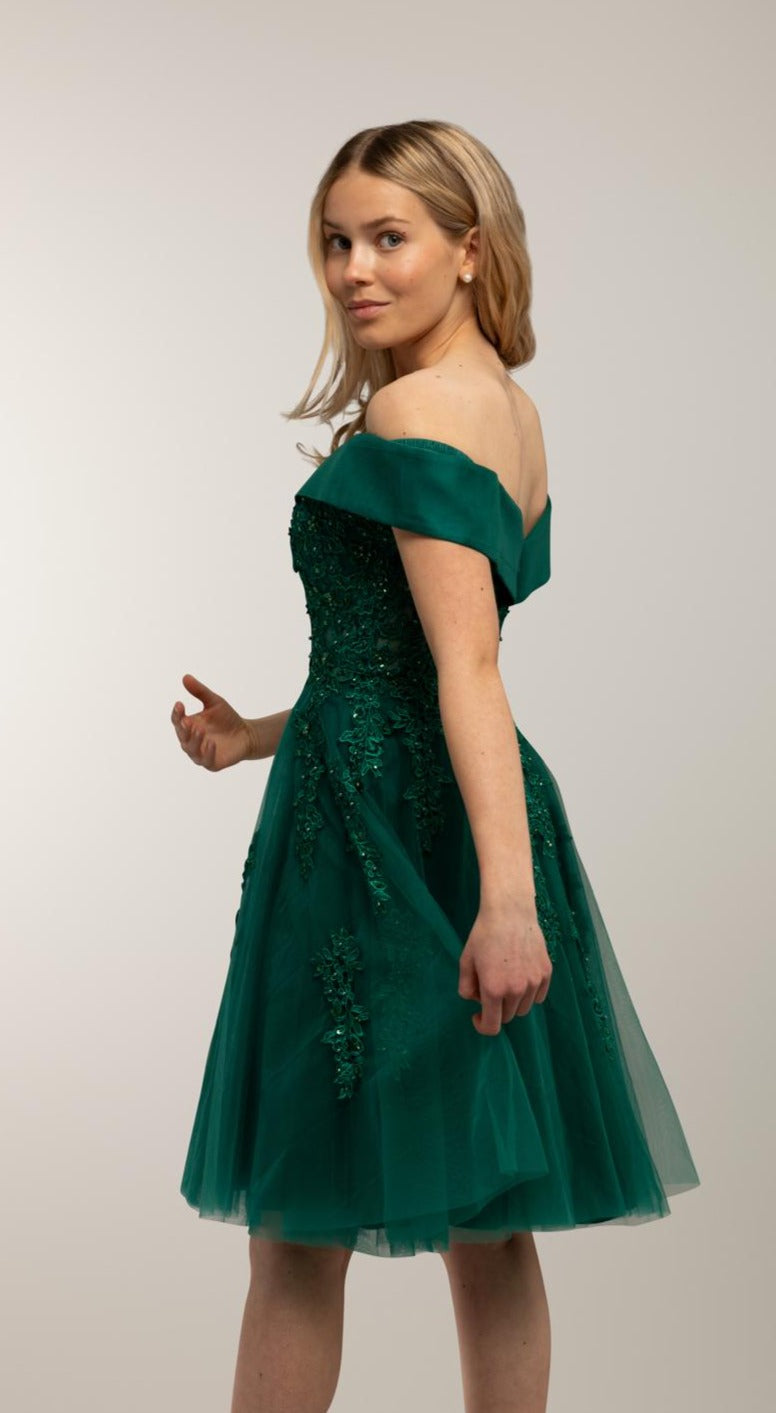 DRESS "FANNY" H4618S GREEN