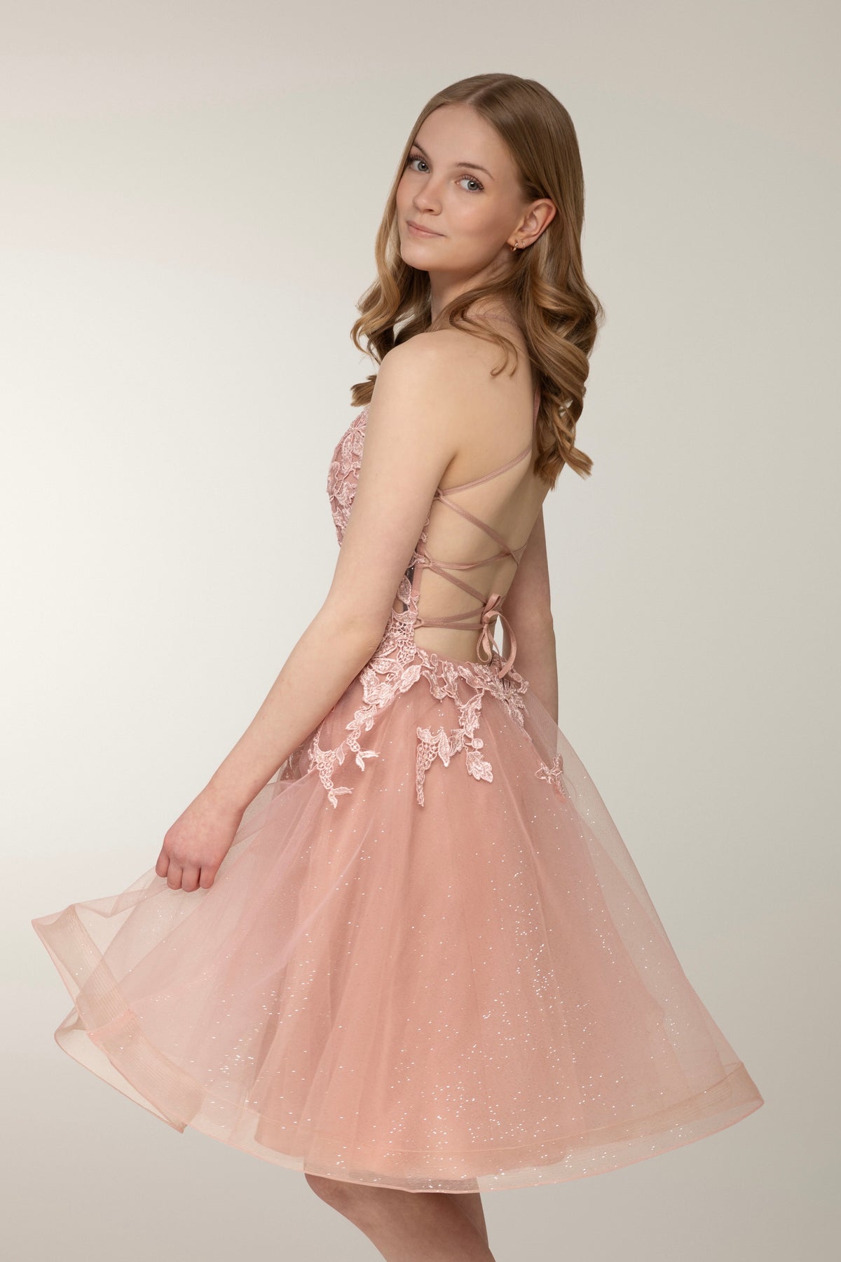 DRESS "VERONA" U4887S-STARLITE MAUVE