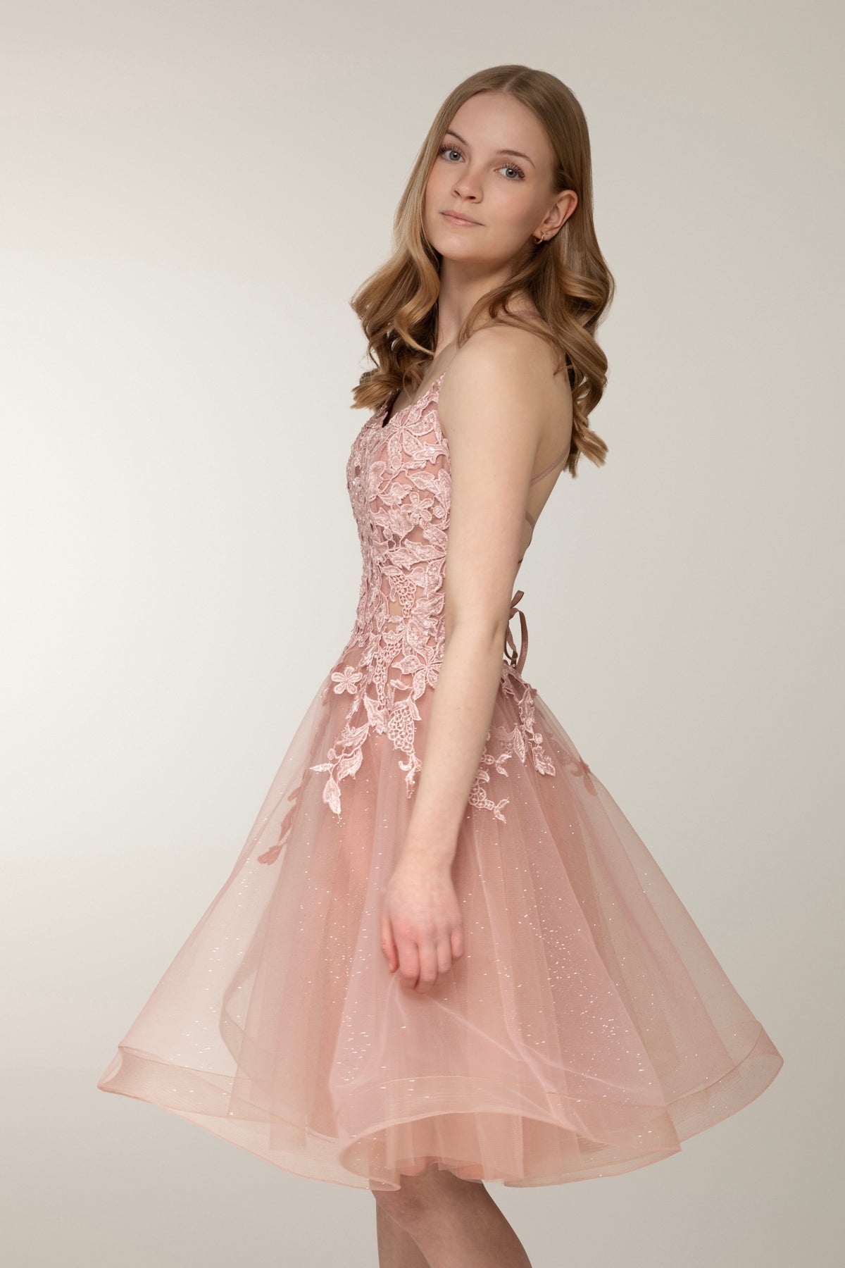 DRESS "VERONA" U4887S-STARLITE MAUVE