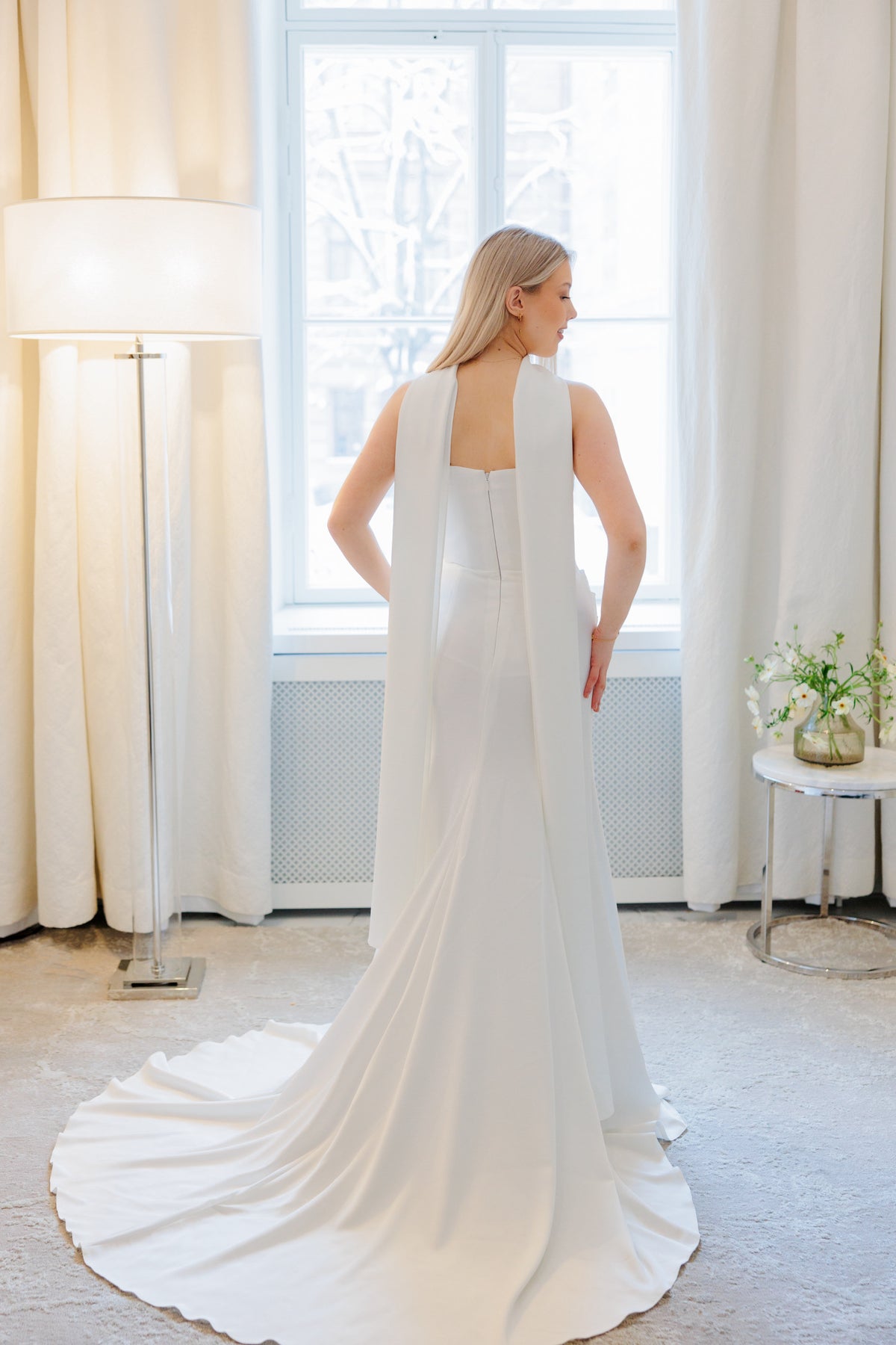 WEDDING DRESS H4934W-ITALIANSATIN