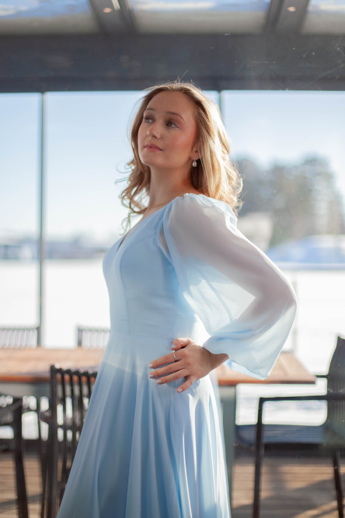 ILTAPUKU H4512L-CHIFFON ICEBLUE
