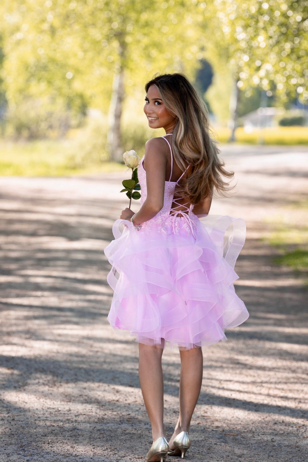 JUHLAMEKKO H4471SS-TULLE ROSEPINK