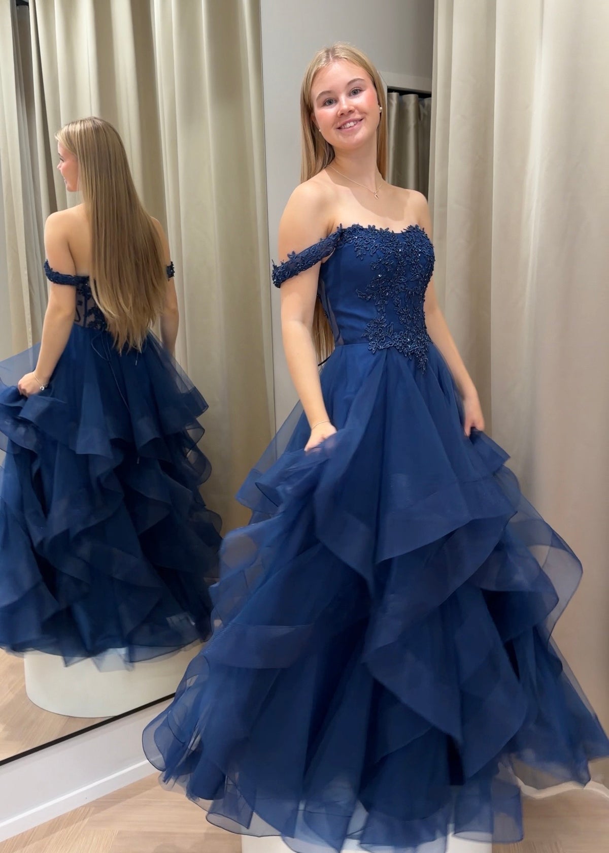 VANHOJENTANSSIMEKKO H4607PS-TULLE MIDNIGHT
