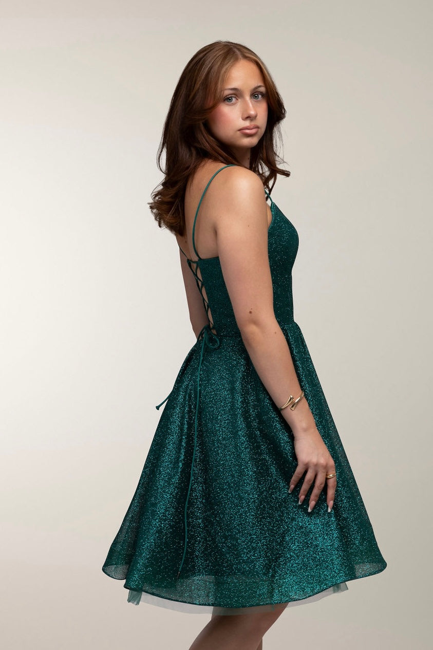 DRESS U4442S-CRYSTAL EMERALD