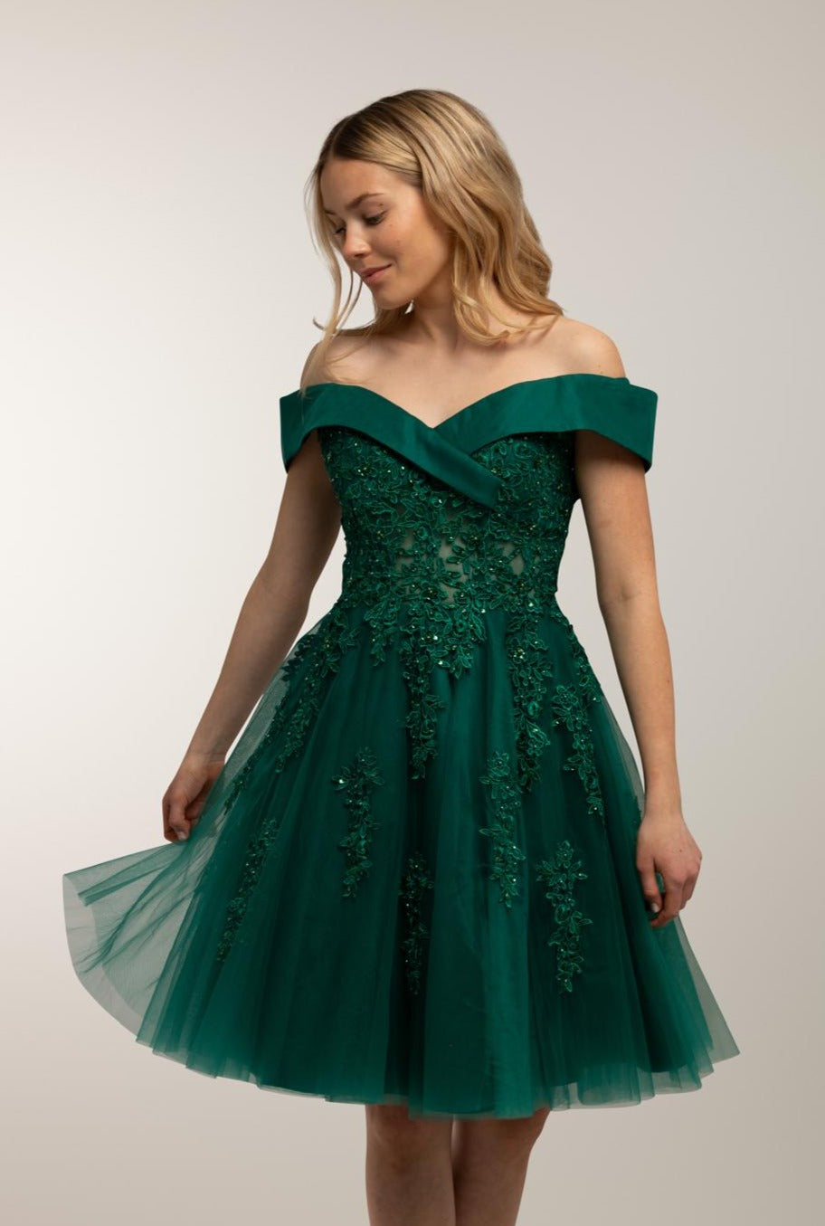 DRESS "FANNY" H4618S GREEN